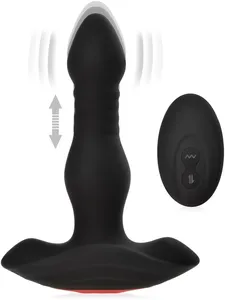 Posuwisty masażer prostaty wibrator analny z pilotem - 13 funkcji pieszczot - 71148759
