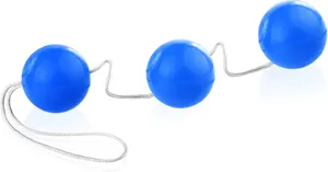 3 niebieskie kulki gejszy na sznureczku - lbb 014049-n
