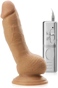 Ekstremalnie realistyczny wibrator penis męski z jądrami - 57160525