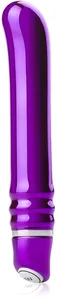 Brilliant – metaliczny fioletowy wibrator ze stymulatorem puntku 