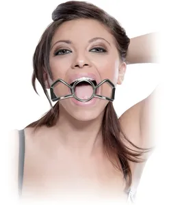 Otwarty knebel rozwieracz do ust idealny do seksu oralnego - 48652890