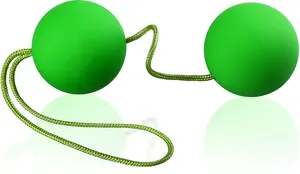 Silikonowe kulki gejszy - orgasm balls - zielone wrd 3034c