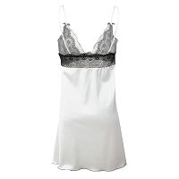 Kusząca satynowa halka écru Dkaren Ola - 75533220 - 4