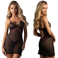 Obsessive prześwitująca koszulka nocna i stringi Novenes - 75200947 - 3