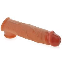 Anatomiczna nakładka erekcyjna powiększająca penisa o 4 cm - 79704908 - 2