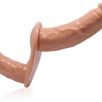 Strap-on dla kobiet podwójny penis na pasach do peggingu - 71762248 - 5