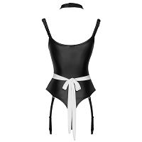 Cottelli zmysłowy kostium pokojówki body z fartuszkiem - 70092261 - 4