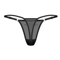 Obsessive Violami przezroczyste stringi z napisem 