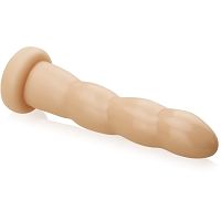 Faliste dildo na przyssawce spenetruje pochwę i anusa - 76123040 - 2