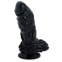 Fantasy dragon dildo gruby penis z przyssawką 17,5 cm - 72280287 - 3