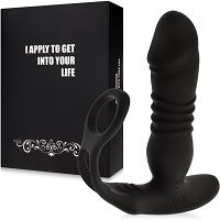 Masażer prostaty z pierścieniem 10 programów + aplikacja - 79568159 - 2