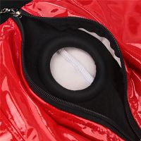 Czerwone bokserki z pierścieniem na strap-on + kieszeń na wibrator - 79378237 - 2