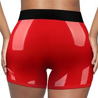 Czerwone bokserki z pierścieniem na strap-on + kieszeń na wibrator - 79378237 - 5