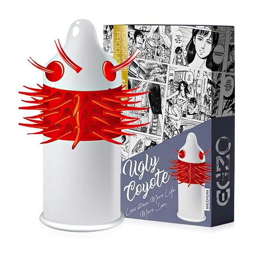 Prezerwatywa z wypustkami EGZO Ugly Coyote - 79623122