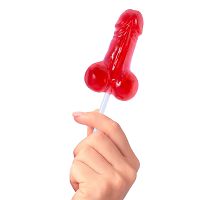 Lizak truskawkowy w kształcie penisa zabawny prezent - 79004799 - 2