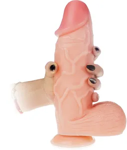 Penis gigant żylaste dildo z wielkimi jądrami penetrator xxxl z mocną przyssawką - 78173767