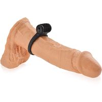 Wibrujący pierścień na penisa silikonowy ring erekcyjny solidny zacisk - 76364847 - 2