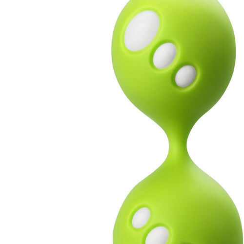 ZMYSŁOWE ZIELONE PODWÓJNE KULKI GEJSZY „TWIN BALLS” – LTT AN-01Z