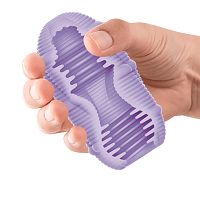 Elastyczny żelowy masturbator z prążkami dla mężczyzn 9 cm - 77700254 - 4