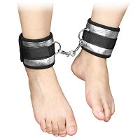 Aksamitny łóżkowy zestaw do krępowania rąk i nóg fetysz bondage bdsm sm - 58623081 - 6
