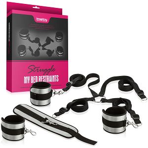 Aksamitny łóżkowy zestaw do krępowania rąk i nóg fetysz bondage bdsm sm - 58623081