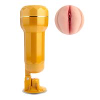 Realistyczna sztuczna pochwa Abbie z regulowaną przyssawką i wibracjami - 78734214 - 4