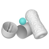 Biały masturbator męski super stymulacja sztuczna pochwa - 73687679 - 5
