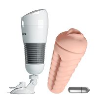 Męski masturbator w tubie sztuczna pochwa z wibracjami - 74738850 - 6