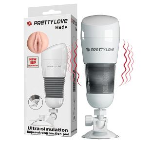 Męski masturbator w tubie sztuczna pochwa z wibracjami - 74738850