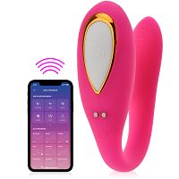 Dwusilnikowy wibrator masażer dla par i do masturbacji sterowany aplikacją - 70083459 - 5