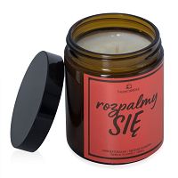 Świeca sojowa z napisem 