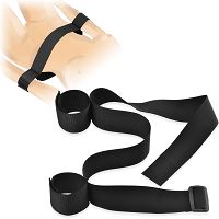 Uprząż do krępowania bdsm regulowany pas z opaskami na ręce - 74434551 - 6