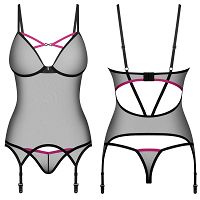Obsessive seksowny gorset i stringi Novenes - 73272929 - 3