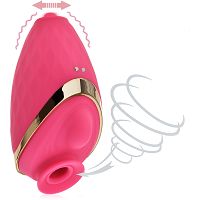 Dwusilnikowy masażer powietrzny z ssąco-wibrującym dzióbkiem i ruchomym języczkiem - 72908095 - 3