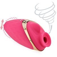 Dwusilnikowy masażer powietrzny z ssąco-wibrującym dzióbkiem i ruchomym języczkiem - 72908095 - 2