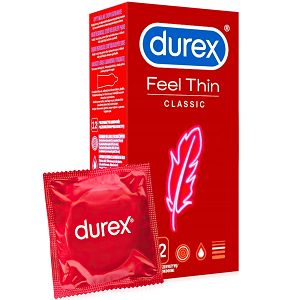 Durex Feel Thin Classic cienkie prezerwatywy 12 szt - 71681659