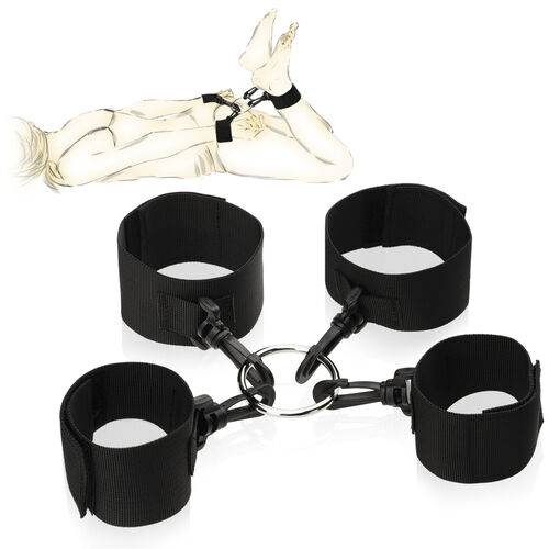 OPASKI DO SOLIDNEGO KRĘPOWANIA RĄK I NÓG FETYSZ BDSM - 78822418