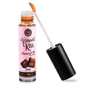 Vibrant Kiss Brownie smakowy błyszczyk wibrator w płynie - 72441174