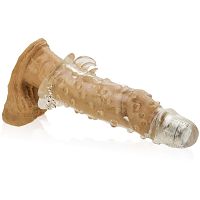 Nakładka żelowa z wypustkami i wibrującą dotykową główką- lbb 026203a - 4