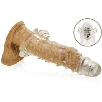 Nakładka żelowa z wypustkami i wibrującą dotykową główką- lbb 026203a - 2