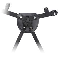 Strap-on z fioletowym realistycznym dildo  17 cm BDSM LGBT  - 71242178 - 4