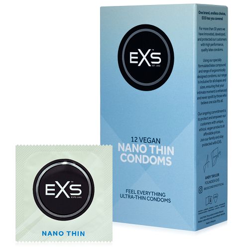 Prezerwatywy cienkie 0,05 mm EXS NANO THIN 12 szt. - 76503787