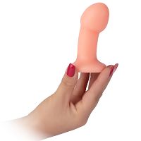 Korek analny na przyssawce mały penis cielisty 11,5 cm dildo - 76074031 - 2