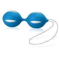 Wibrująco-masujące kulki - 100% silicon - od sex4fun - niebieska – ssd 6511444 - 2