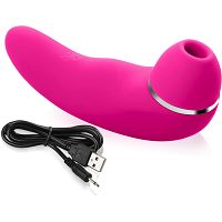 Wibrator + masażer ssący - funkcja ssania + 20 programów wibracji – 77858842 - 2