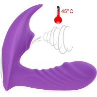 Wibrator z funkcją ssania i grzania do 45stc, ssący masażer pochwowo-łechtaczkowy - 71515799 - 5