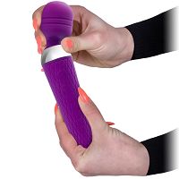 Silikonowy masażer - wibrator 10 programów - podświetlany led - 52798176 - 4