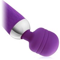 Silikonowy masażer - wibrator 10 programów - podświetlany led - 52798176 - 5