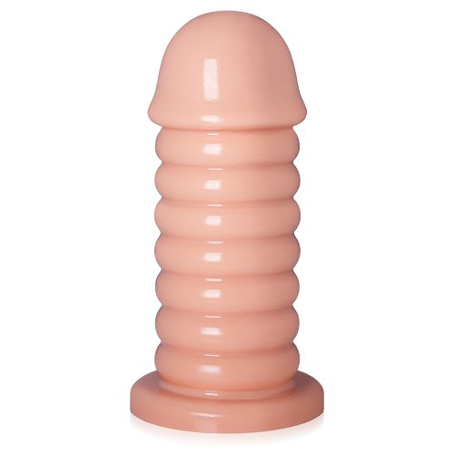 Grube dildo 6,5 cm średnicy cielisty anal plug XXL - 79555587