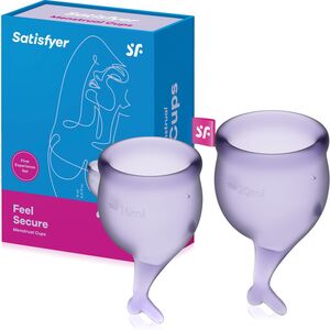 SATISFYER FEEL SECURE - KUBECZEK MENSTRUACYJNY ZESTAW 2 szt. - 70100076